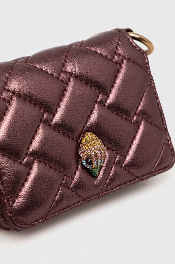 Шкіряний гаманець Kurt Geiger London колір коричневий фото 5