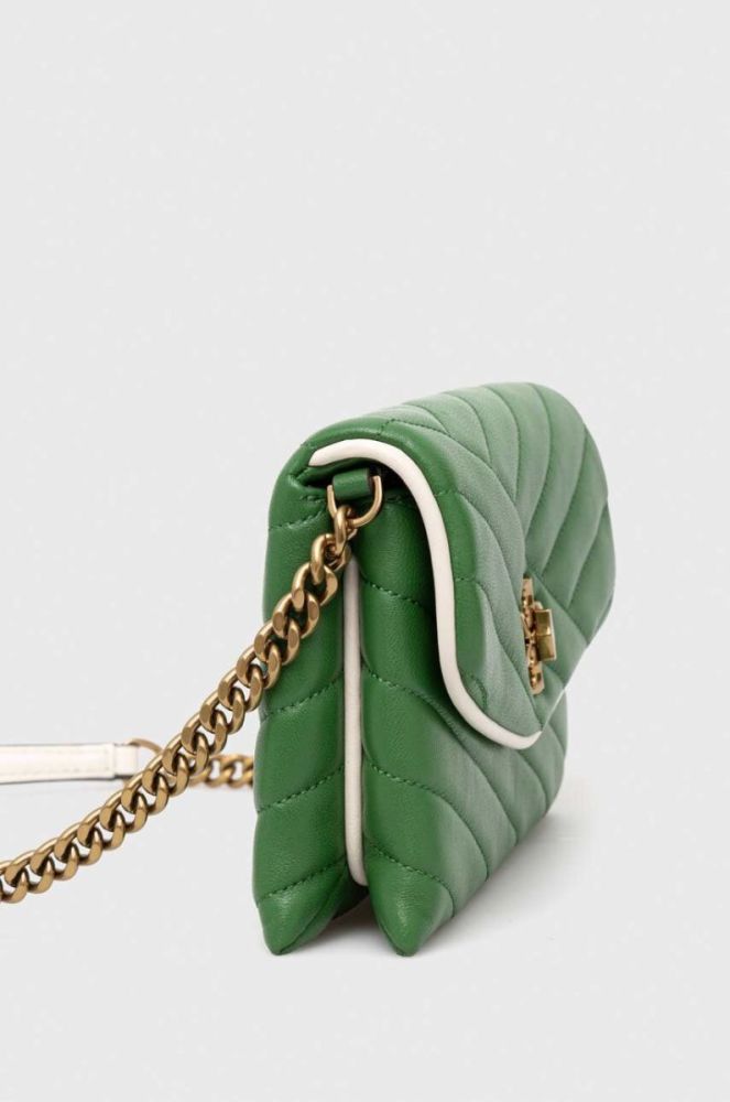 Шкіряна сумочка Tory Burch колір зелений (3278462) фото 2