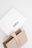 Шкіряний гаманець Furla жіночий колір бежевий (3306013)