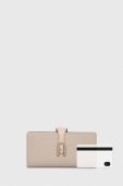 Шкіряний гаманець Furla жіночий колір бежевий (3293995)