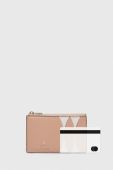 Шкіряний гаманець Furla жіночий колір бежевий (3293996)