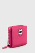 Гаманець Karl Lagerfeld жіночий колір рожевий (3351643)