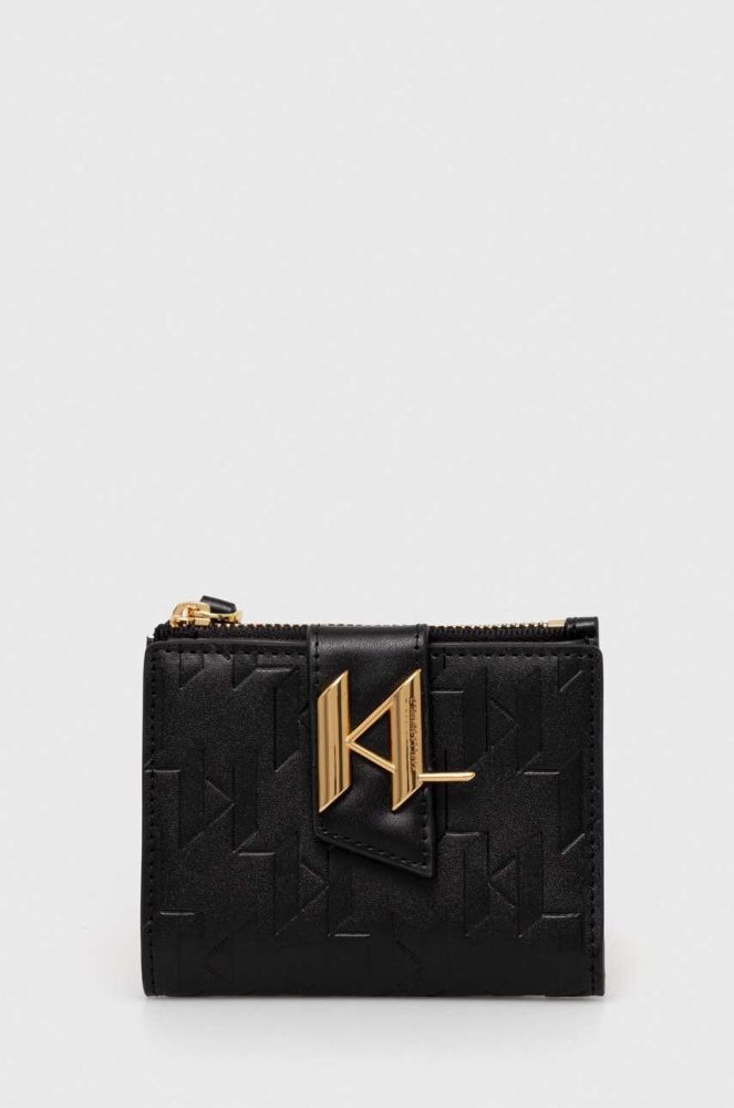 Гаманець Karl Lagerfeld жіночий колір чорний (3348682)
