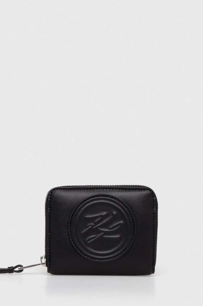 Гаманець Karl Lagerfeld жіночий колір чорний (3351646)