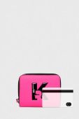 Гаманець Karl Lagerfeld Jeans жіночий колір рожевий (3348684)