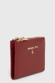 Шкіряний гаманець Patrizia Pepe жіночий колір бордовий (3379529)
