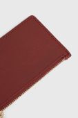 Шкіряний гаманець Patrizia Pepe жіночий колір бордовий (3379533)