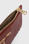 Шкіряний гаманець Patrizia Pepe жіночий колір бордовий (3379533)