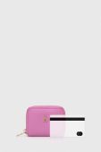 Шкіряний гаманець Patrizia Pepe жіночий колір рожевий (3379536)