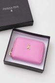 Шкіряний гаманець Patrizia Pepe жіночий колір рожевий (3379536)