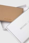 Шкіряний гаманець MICHAEL Michael Kors жіночий колір бежевий (3386170)