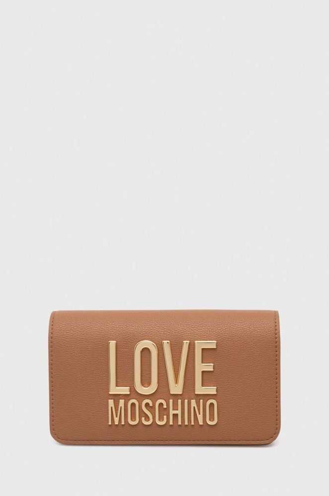 Клатч Love Moschino колір коричневий