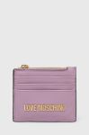 Чохол на банківські карти Love Moschino колір фіолетовий