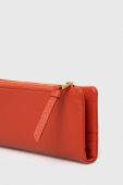 Шкіряний гаманець Coccinelle жіночий колір помаранчевий (3538207)