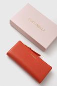 Шкіряний гаманець Coccinelle жіночий колір помаранчевий (3538207)