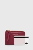 Шкіряний гаманець Coccinelle жіночий колір рожевий (3538209)