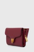 Шкіряний гаманець Coccinelle жіночий колір бордовий (3605962)