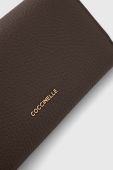Шкіряний гаманець Coccinelle жіночий колір коричневий (3605963)