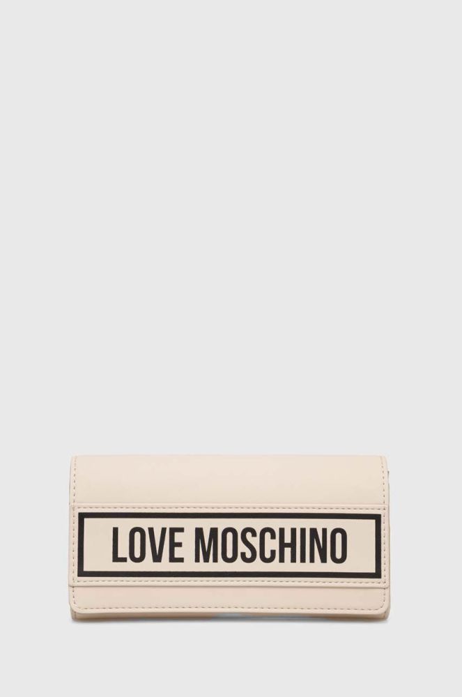 Гаманець Love Moschino жіночий колір бежевий (3618347)