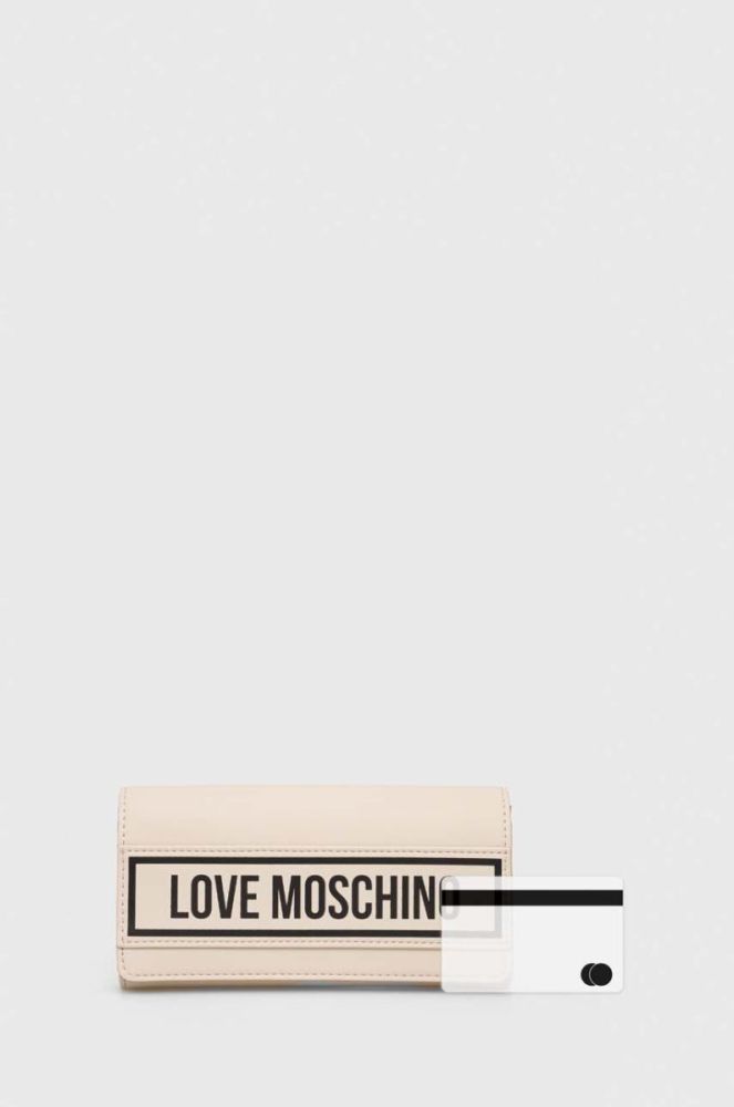 Гаманець Love Moschino жіночий колір бежевий (3618347) фото 5