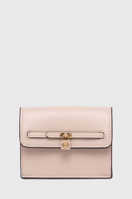Шкіряний гаманець MICHAEL Michael Kors жіночий колір рожевий (3459235)