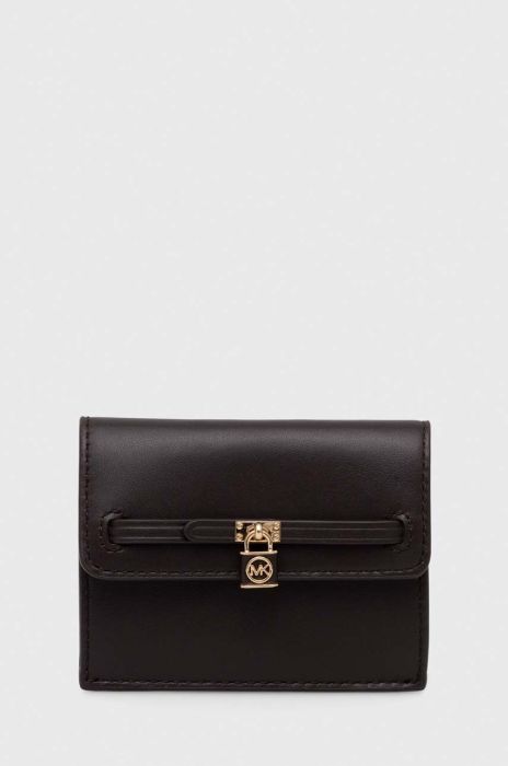 Шкіряний гаманець MICHAEL Michael Kors жіночий колір коричневий (3459238)