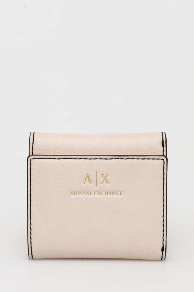 Гаманець Armani Exchange жіночий колір бежевий (3362982)