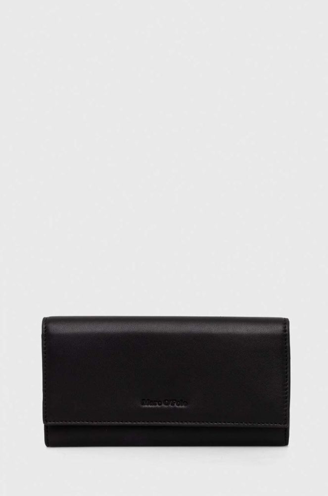 Шкіряний гаманець Marc O'Polo жіночий колір чорний (3538217)