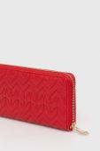 Шкіряний гаманець Patrizia Pepe жіночий колір червоний (3630009)