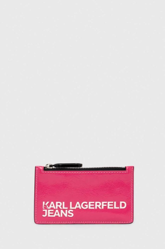 Гаманець Karl Lagerfeld Jeans жіночий колір рожевий (3538232)