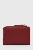 Шкіряний гаманець Twinset жіночий колір бордовий (3578193)