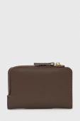 Шкіряний гаманець Twinset жіночий колір сірий (3578192)