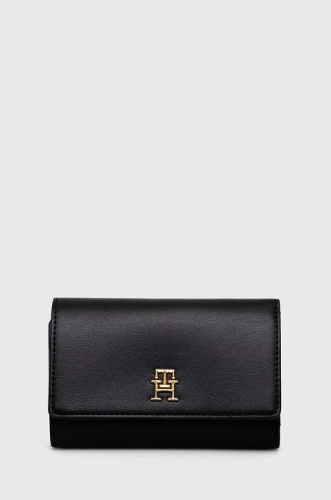 Гаманець + брелок Tommy Hilfiger жіночий колір чорний