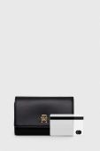 Гаманець + брелок Tommy Hilfiger жіночий колір чорний