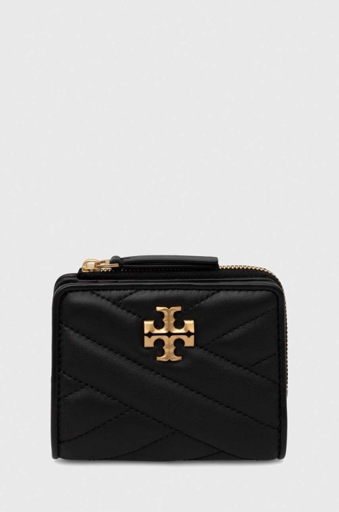 Шкіряний гаманець Tory Burch жіночий колір чорний (3459245)