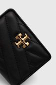 Шкіряний гаманець Tory Burch жіночий колір чорний (3459245)