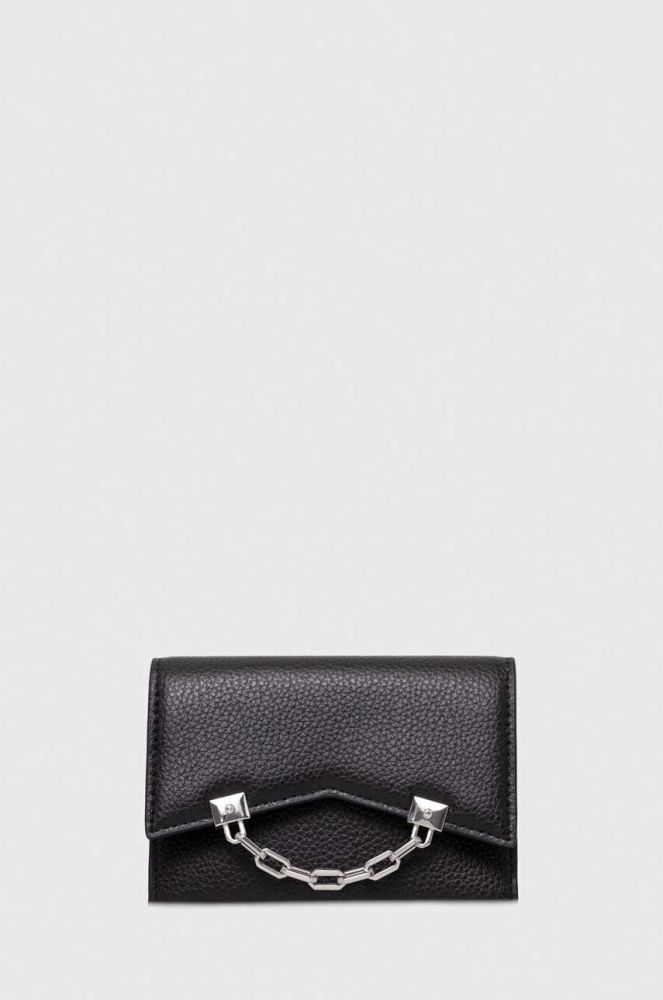Шкіряний гаманець Karl Lagerfeld жіночий колір чорний (3493209)