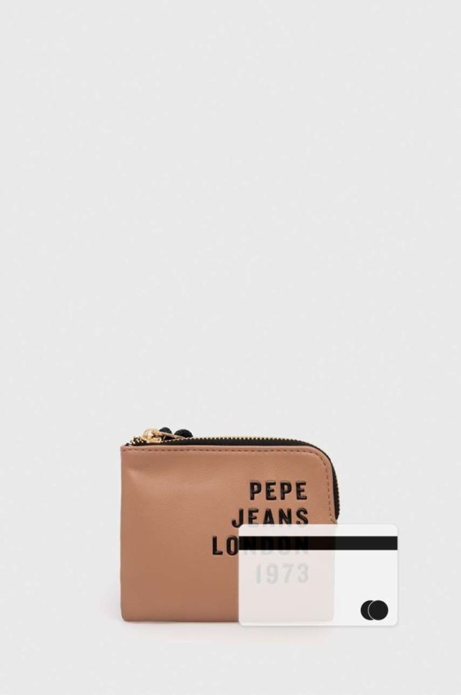 Гаманець Pepe Jeans жіночий колір бежевий фото 4