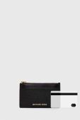 Шкіряний чохол на банківські карти MICHAEL Michael Kors колір чорний (3633222)