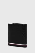 Шкіряний гаманець Tommy Hilfiger чоловічий колір чорний (3328022)