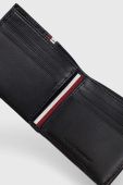 Шкіряний гаманець Tommy Hilfiger чоловічий колір чорний (3244134)