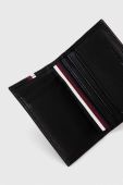 Шкіряний чохол на банківські карти Tommy Hilfiger колір чорний (3244135)