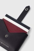 Шкіряний чохол на банківські карти Tommy Hilfiger колір синій (3253695)