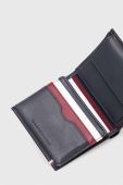 Шкіряний гаманець Tommy Hilfiger чоловічий колір синій (3244137)