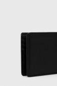 Шкіряний гаманець HUGO чоловічий колір чорний (3404171)