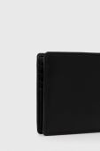 Шкіряний гаманець HUGO чоловічий колір чорний (3404172)