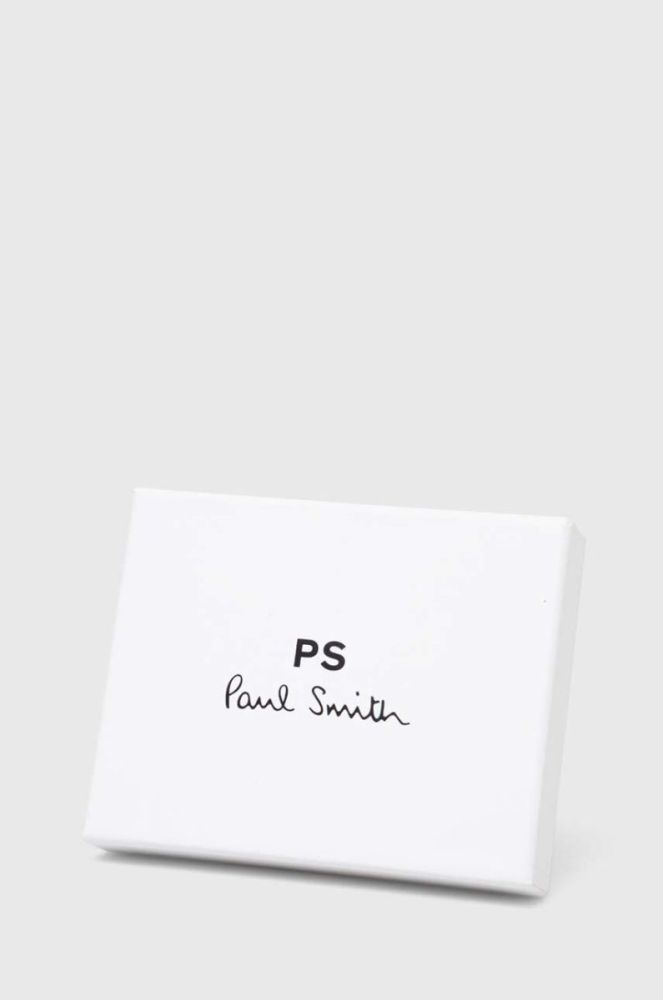 Шкіряний гаманець PS Paul Smith чоловічий колір чорний (3366279) фото 4