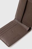 Шкіряний гаманець Coccinelle чоловічий колір коричневий