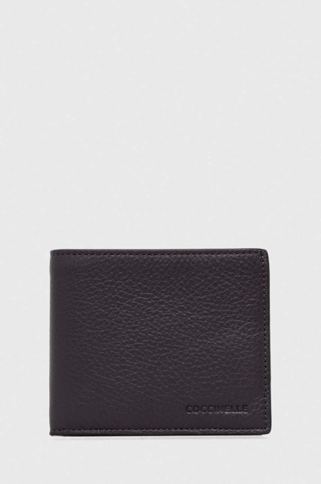 Шкіряний гаманець Coccinelle чоловічий колір сірий (3373016)