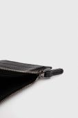 Шкіряний гаманець Coccinelle чоловічий колір чорний (3376877)